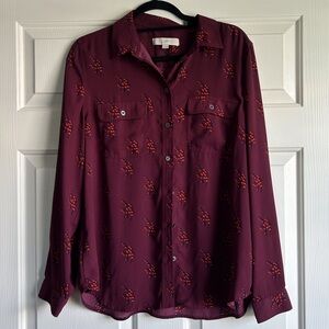 Women’s LOFT Long Sleeve Blouse!
